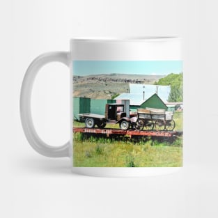 Red Train and Wagon Mug